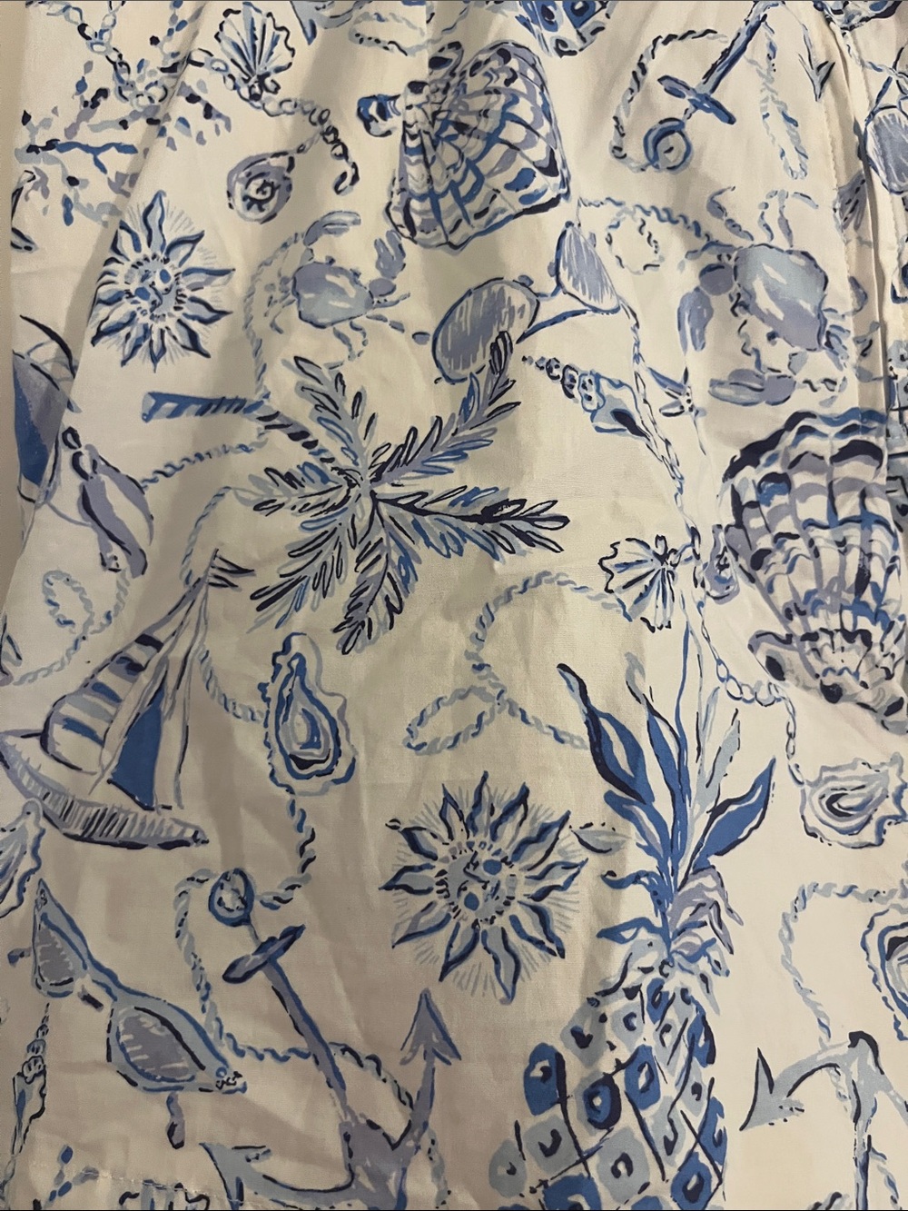 Lilly Pulitzer White and Blue Printed Skort - Picture 4 of 4